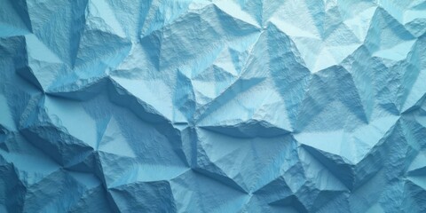 Obraz premium Silver Textured Paper in Blue with Intricate Patterns Resembling Crumpled Fabric