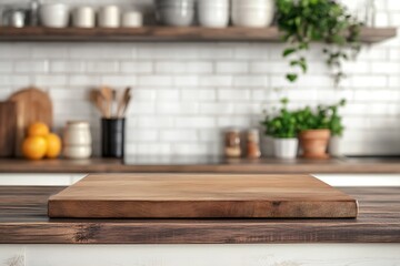 Wooden Countertop in a Modern Kitchen