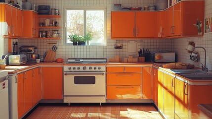 1970s kitchen transformation processed to whole foods vintage appliances