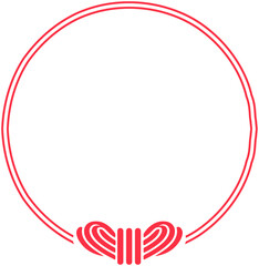 Japanese Awaji knot mizuhiki frame