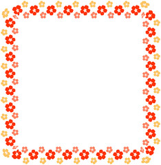 Obraz premium Japanese Cute Flower Frame