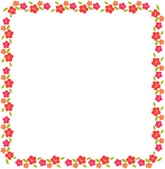 Japanese Cute Flower Frame