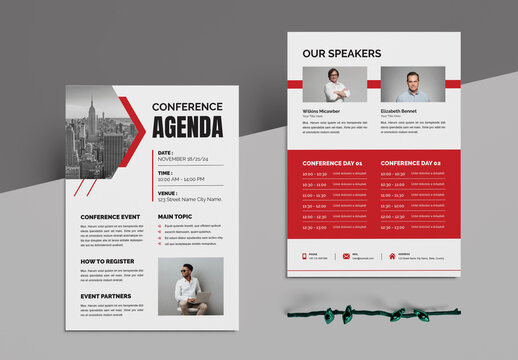 Conference Agenda Layout