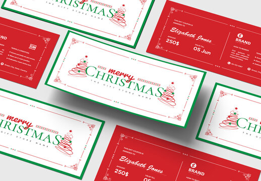 Christmas Gift Voucher Layout
