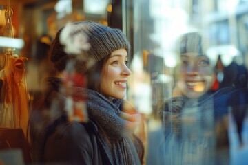 Obraz premium Woman at Window