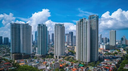 Obraz premium Urban Skyline View