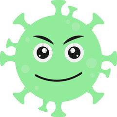 Fototapeta premium Virus Character Illustration