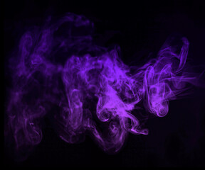 smoke on black