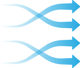 Airflow Arrow Wind and Motion Symbol