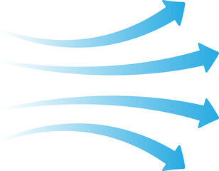 Airflow Arrow Wind and Motion Symbol