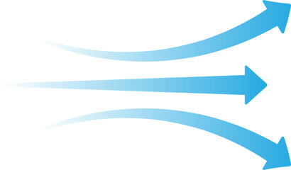 Airflow Arrow Wind and Motion Symbol