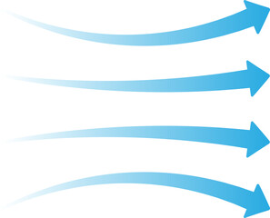 Airflow Arrow Wind and Motion Symbol