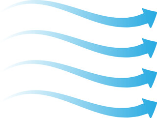 Airflow Arrow Wind and Motion Symbol
