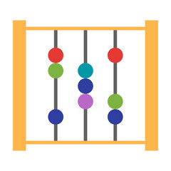 Abacus Flat Icon Design