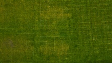 Aerial View of a Green Soccer Field © Cavan