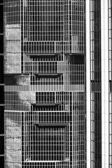 Close up of the facade of the Lippo Centre in Hong Kong central