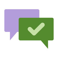 Conversation Flat Icon Design