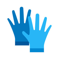 Fototapeta premium Glove Flat Icon Design