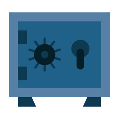 Safebox Flat Icon Design