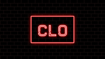 CLO のネオン文字