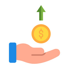 Profit Flat Icon Design