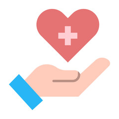 Obraz premium Health Care Flat Icon Design