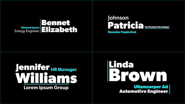 Modern Bold Lower Thirds