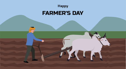 Happy Farmer day kisan diwas 23 december