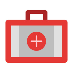 Obraz premium First Aid kit Flat Icon Design