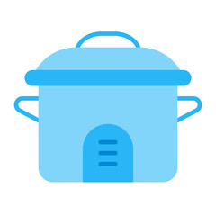 Rice Cooker Flat Icon Design