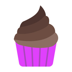 Cupcake Flat Icon Design
