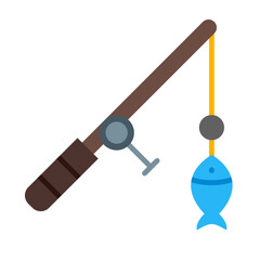 Fishing Flat Icon Design