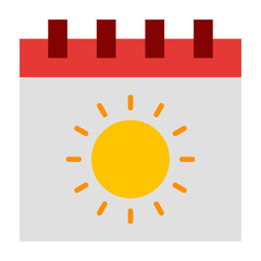 Summer Flat Icon Design