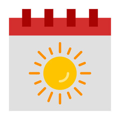 Summer Flat Icon Design