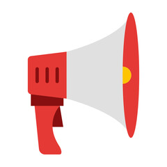 Loudspeaker Flat Icon Design