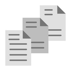 Files Flat Icon Design