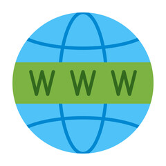 Website Flat Icon Design