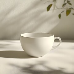 Fototapeta premium A blank mockup of a coffee cup