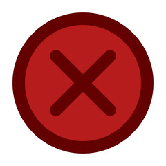 Fototapeta premium Cancel Flat Icon Design