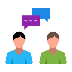 Communication Flat Icon Design