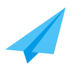 Paper Plane Flat Icon Design