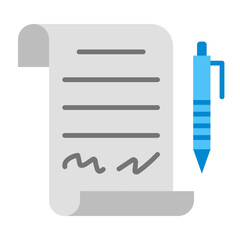 Agreement Flat Icon Design