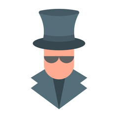 Obraz premium Fraud Flat Icon Design