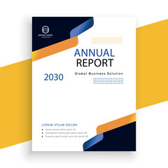 modern vector annual report corporate flyer design