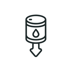 Oil icon symbol vector image Illustration
