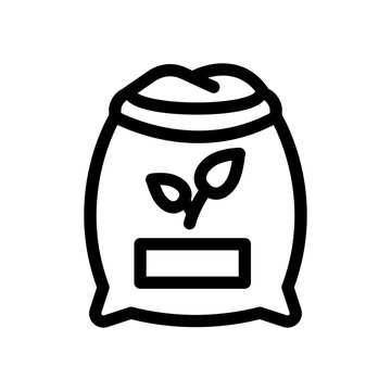 bag of soil icon clip art preview