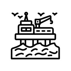 Oil icon symbol vector image Illustration
