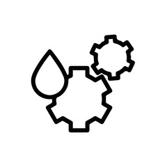 Oil icon symbol vector image Illustration
