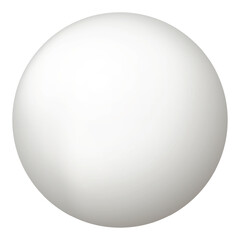 Glass white ball or precious pearl. Glossy realistic ball, 3D sphere. Abstract vector illustration highlighted on a white background. Big metal bubble with shadow