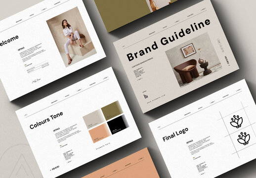 Brand Guideline Landscape Brochure Template
